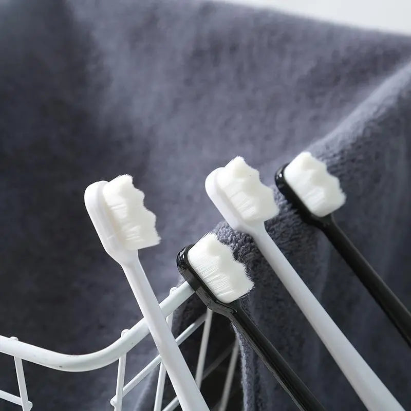 Wave Nano Bristle Toothbrush, Ultra Fine Soft Toothbrush, Oral Hygiene Tools Brush, Manual Dental Oral Care Brush, Adult Teeth Cleaning Toothbrush, Million Nano Bristle Teeth Cleaning Tool, Soft Floss Toothbrush Bristles for Sensitive Gums Wave Nano Bristle Toothbrush, Ultra Fine Soft Toothbrush, Oral Hygiene Tools Brush, Manual Dental Oral Care Brush, Adult Teeth Cleaning Toothbrush, Million Nano Bristle Teeth Cleaning Tool, Soft Floss Toothbrush Bristles for Sensitive Gums